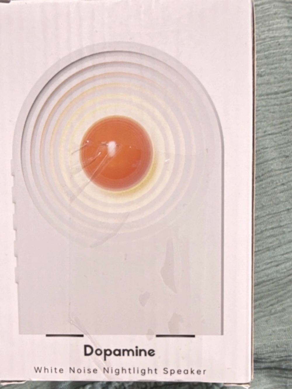 White Noise Nightlight Speaker — Orange/White